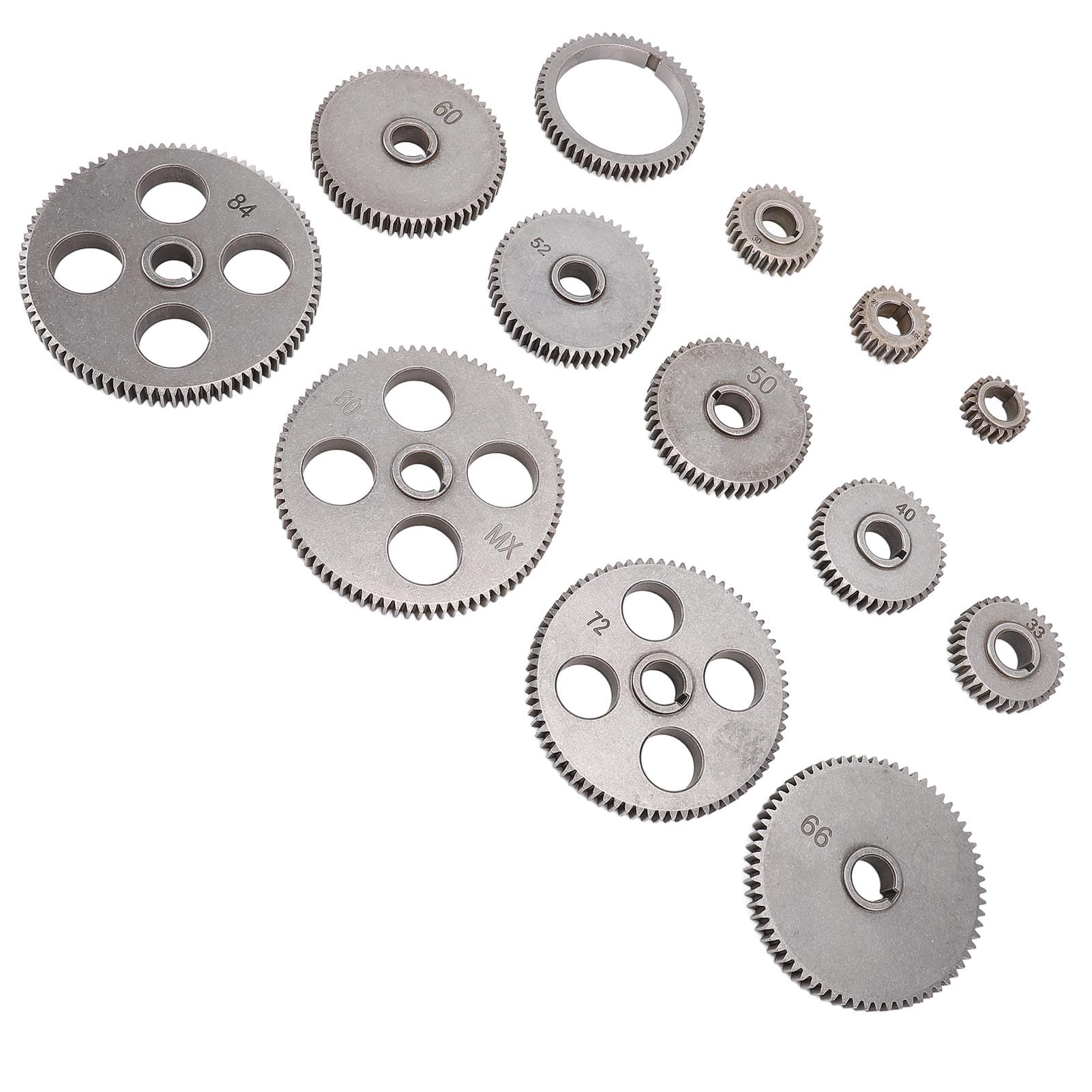 Mini Lathe Gears Set HSS Gear Kit for MX 210 WM 210 8x16 220x400 220x600 220x750