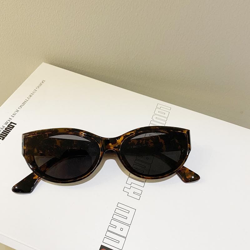 New Arrival Cat Eye Sunglasses Women Vintage Oval Square Sun Glasses Female Shades Eyewear Fashion Trendy MULTI