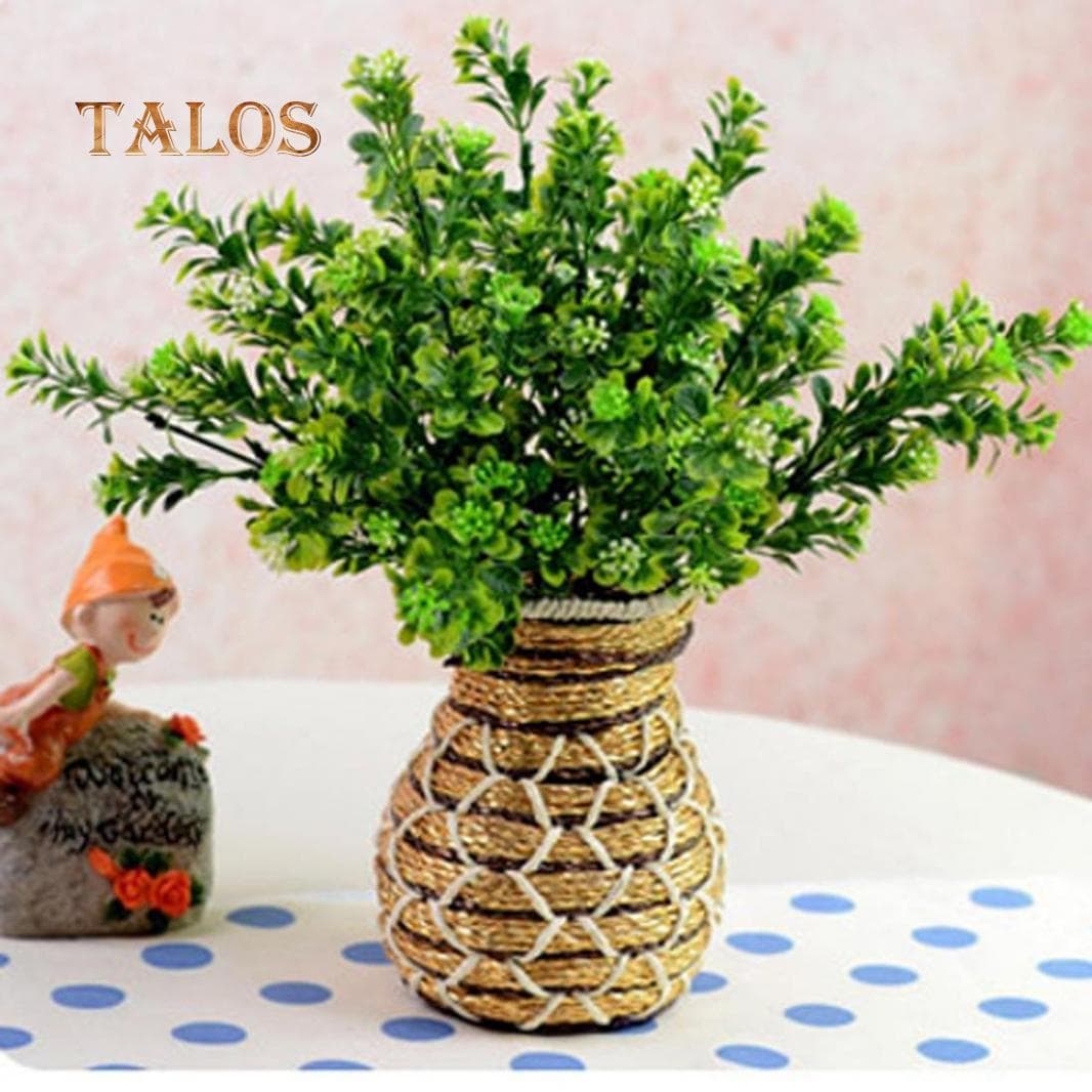 1 Bouquet Artificial Fake Flower Green Grass Plant Home Office Wedding Decor Decoration