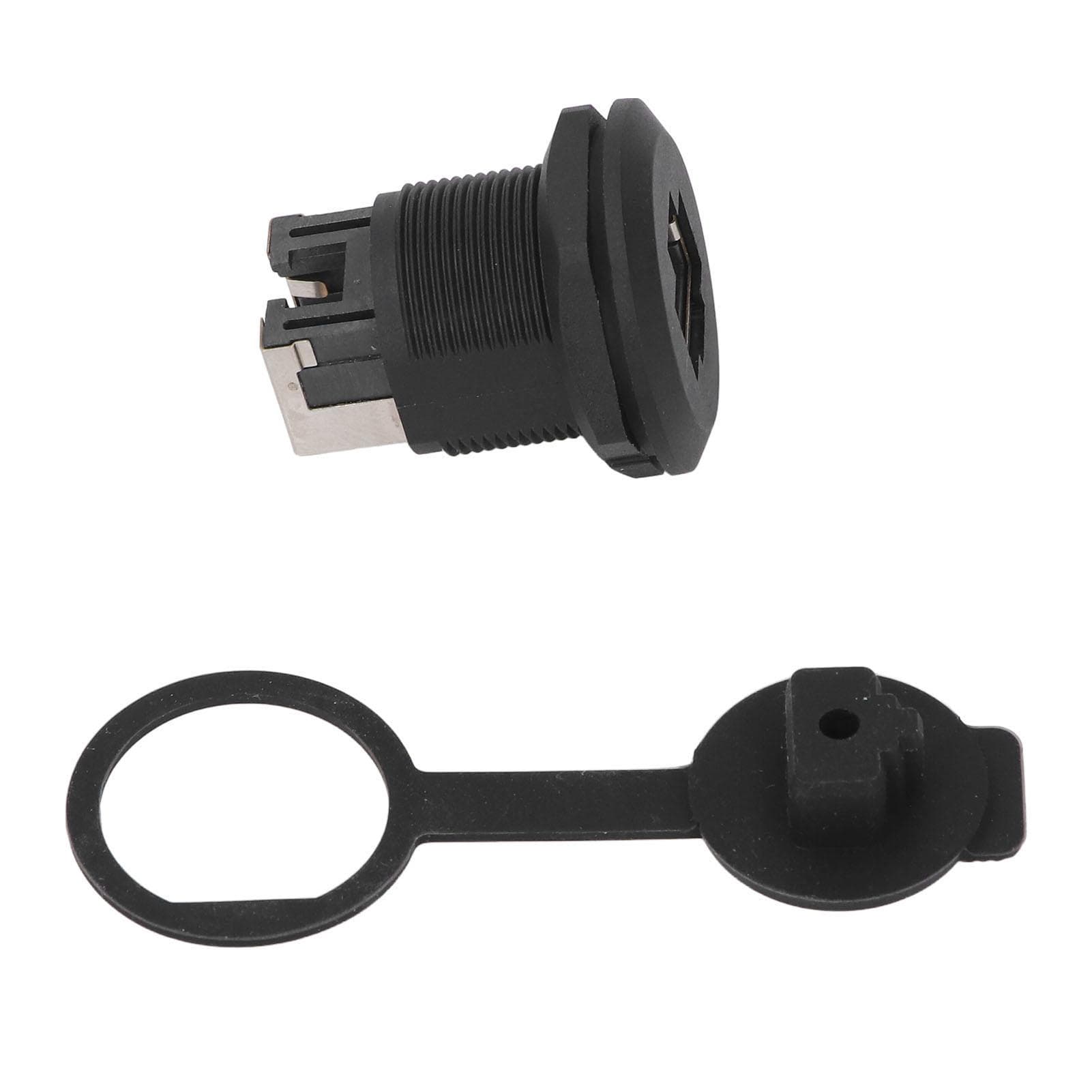 Panel Mount Coupler Water Proof EPRJ45 Ethernet LAN Pass Through Connector for Industry