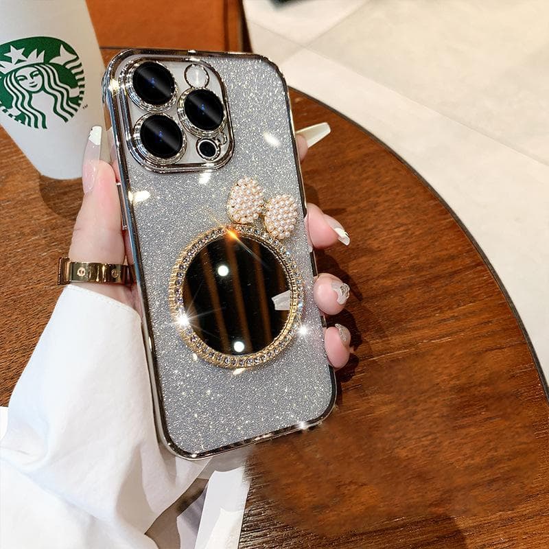 Suitable for Apple 15 Glitter Phone Case, IPhone16 Protective Case, Mirror 14Promax, with A High-end Feel iPhone6plus