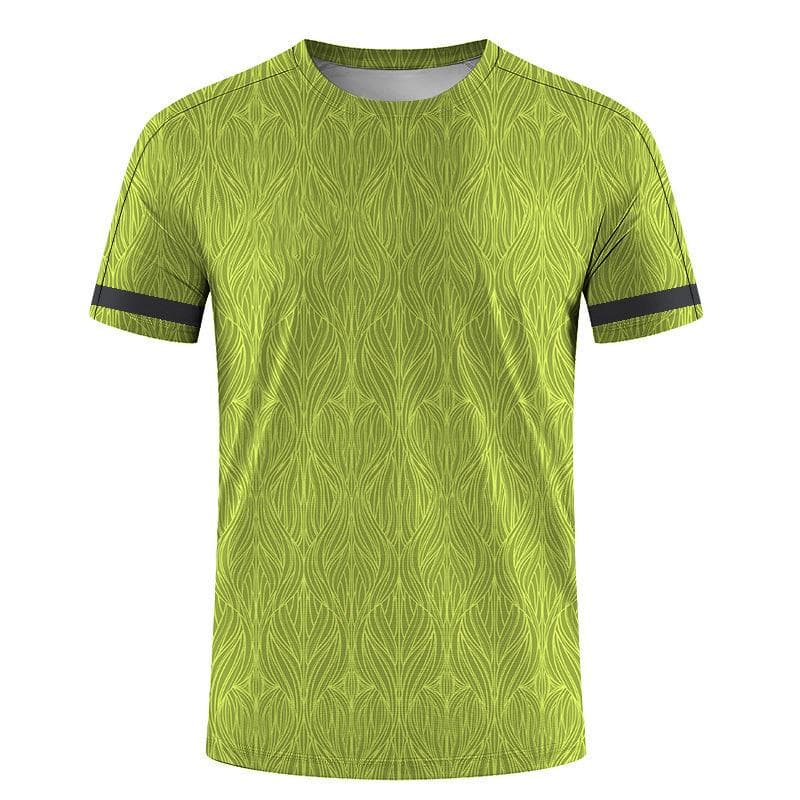 New Summer Men's Sports Top 3D Digital Printed Loose Short Sleeve Round Neck T-shirt L