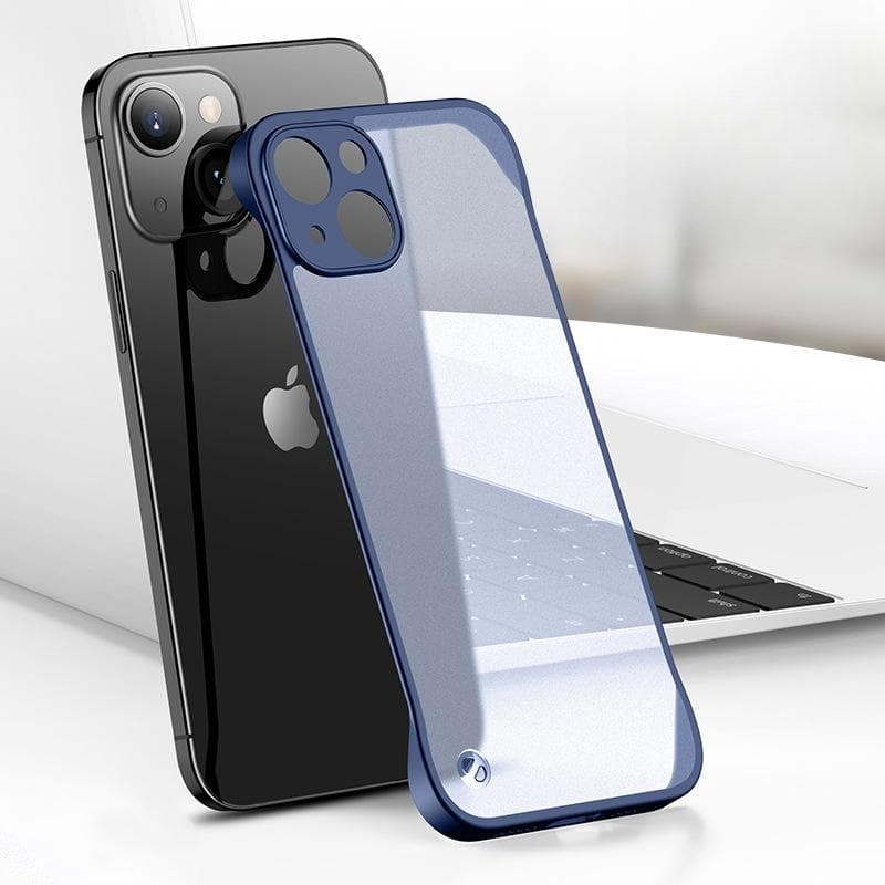 Applicable To Apple 16 Frameless Phone Case IPhone 15 Promax Silicone Protective Case Full-cover Lens 14plus iPhone13Promax