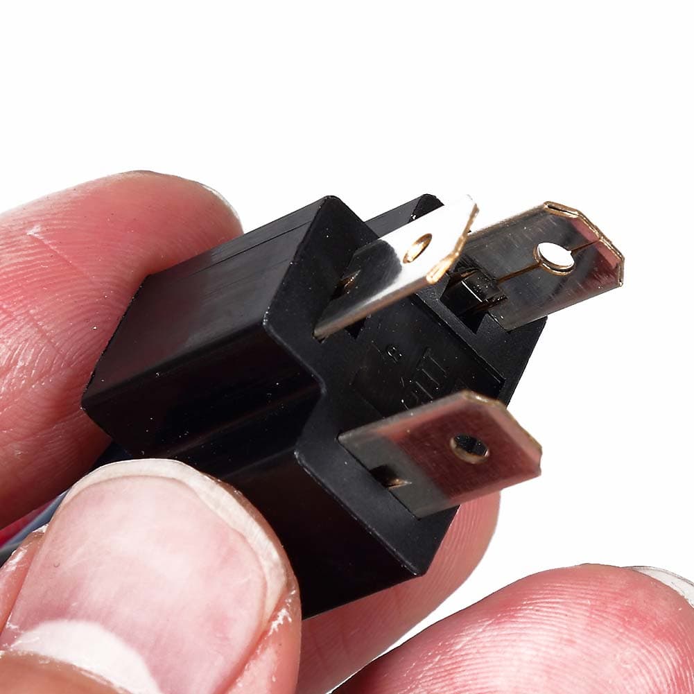2Pcs H4 Male Head Extension Connector Plug Socket with Wire Harness Heavy Duty Adapter