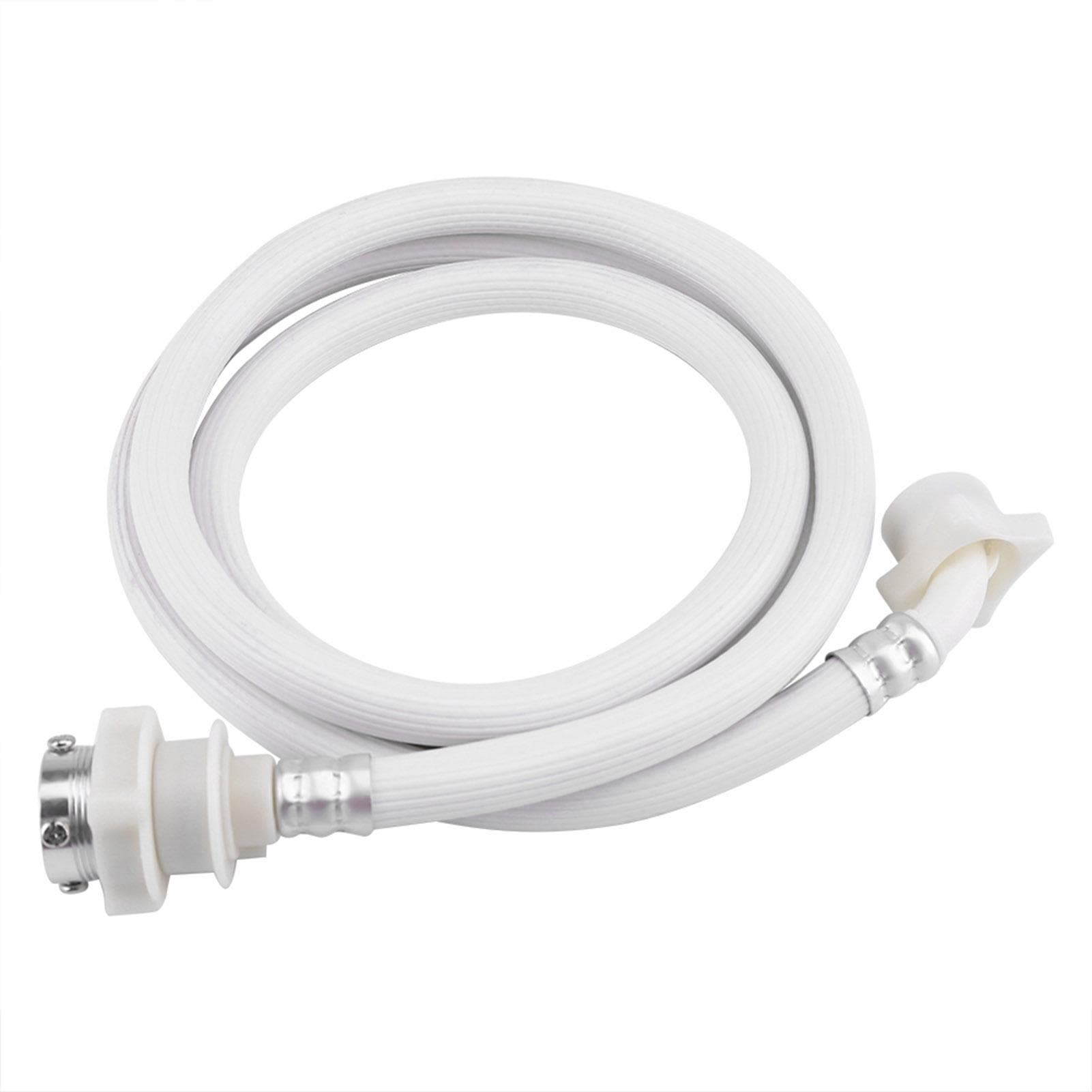 Washing Machine Water Inlet Hose Washer Pipe Tube Connector White Color Long Length 2m 2m/6.6ft