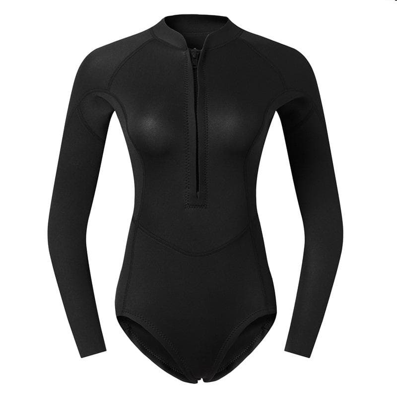 2Mm Wetsuit Women'S Wetsuit One-Piece Swimsuit Surfing Snorkeling Deep Diving Sun Protection Jellyfish Suit Bikini Outdoor XL