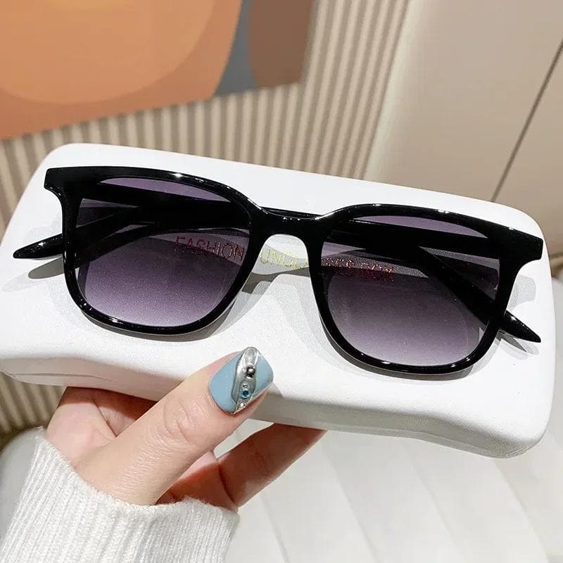 Anti Blue Light UV Resistant Large Frame Sunglasses for Men Myopia Eye Protection Near Sight Eyewear -4.0