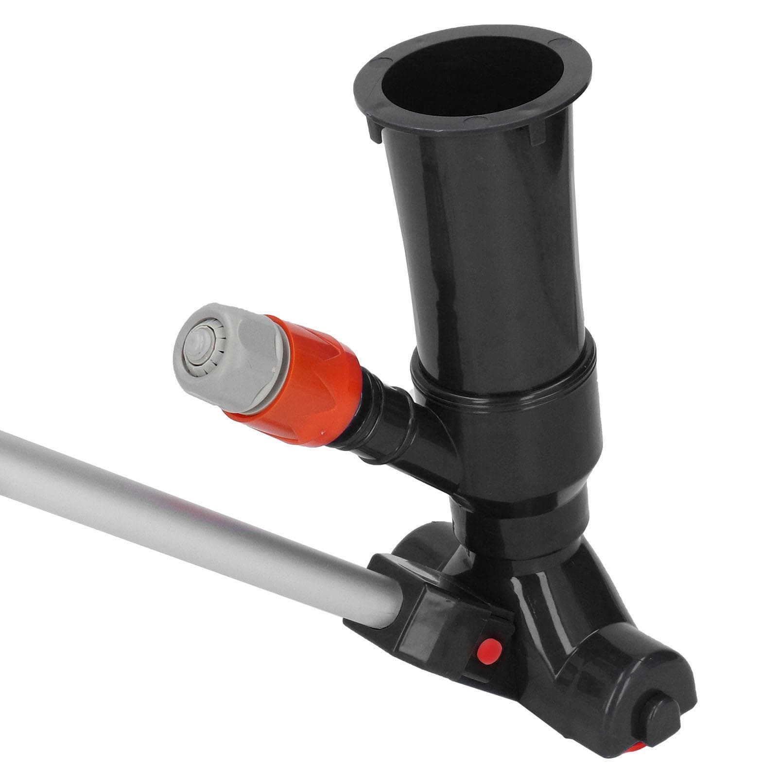 Small Pool Vacuum Portable Pond Vacuum Cleaner with 5 Section Aluminum Alloy Rod Nylon Fine Mesh