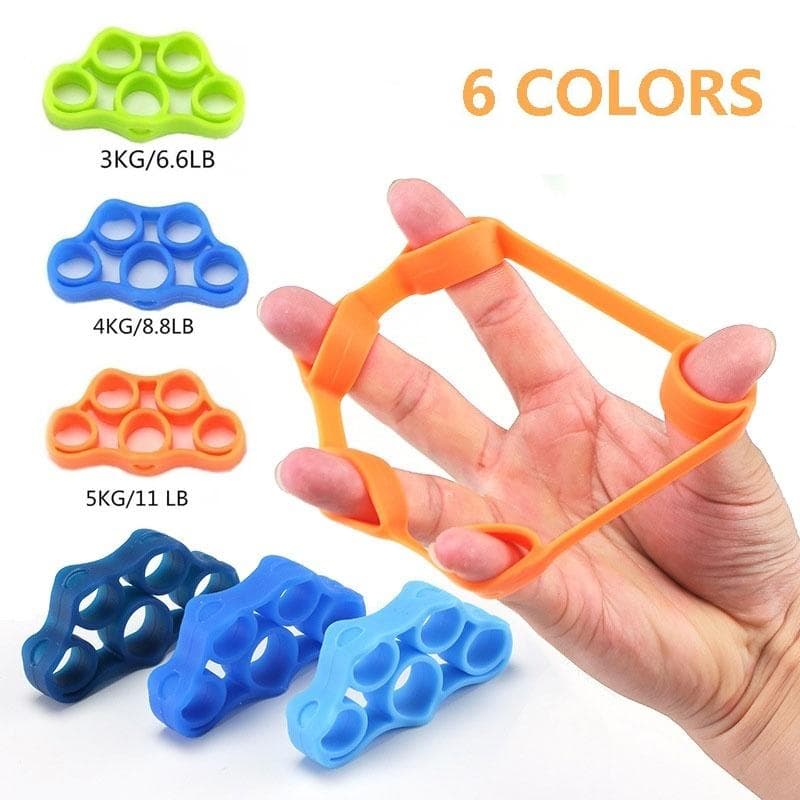 6 Colors Hand Grip Finger Strength Exercise Gripper Forearm Health Builder Strength Finger Grip Arm Muscle Builder Wrist Trainer blue-4KG