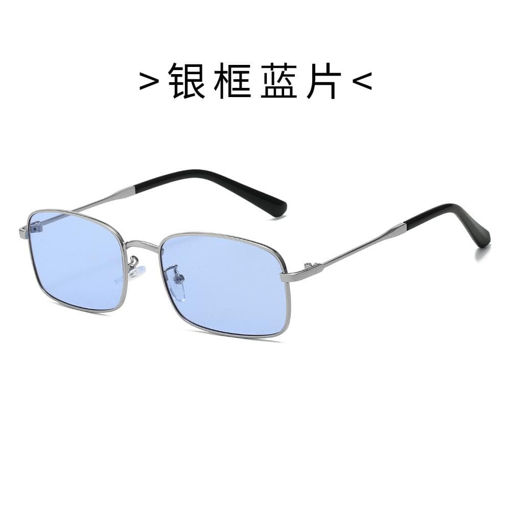 NovelTeez Quadrilateral Geometric Metal Sunglasses UV400 Protection Fishing Outdoor Multi Color