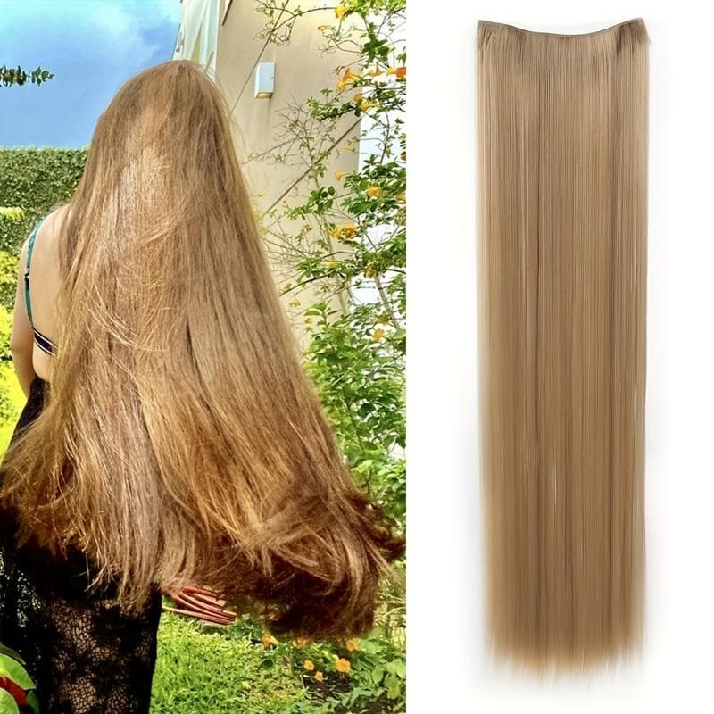 LUPU 100CM Long Straight 5 Clips In Hair Extensions Heat Resistant Synthetic Hairpieces Black Brown Natural Fake Hair For Women 100CM