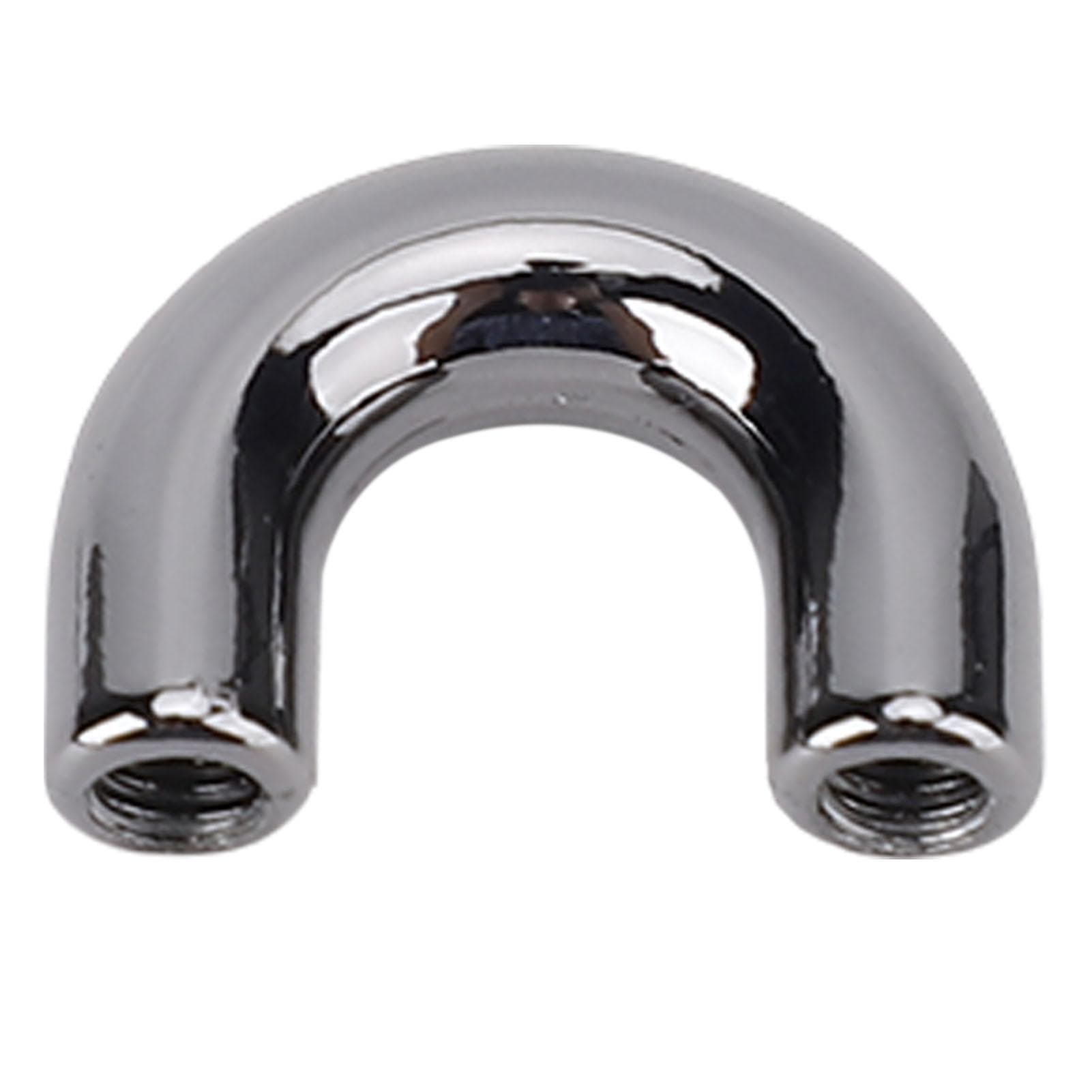 20 Set Bag Arch Bridge Metal Electroplating 5.5mm Crossing Screw Back D Ring Connector Buckle Set gray