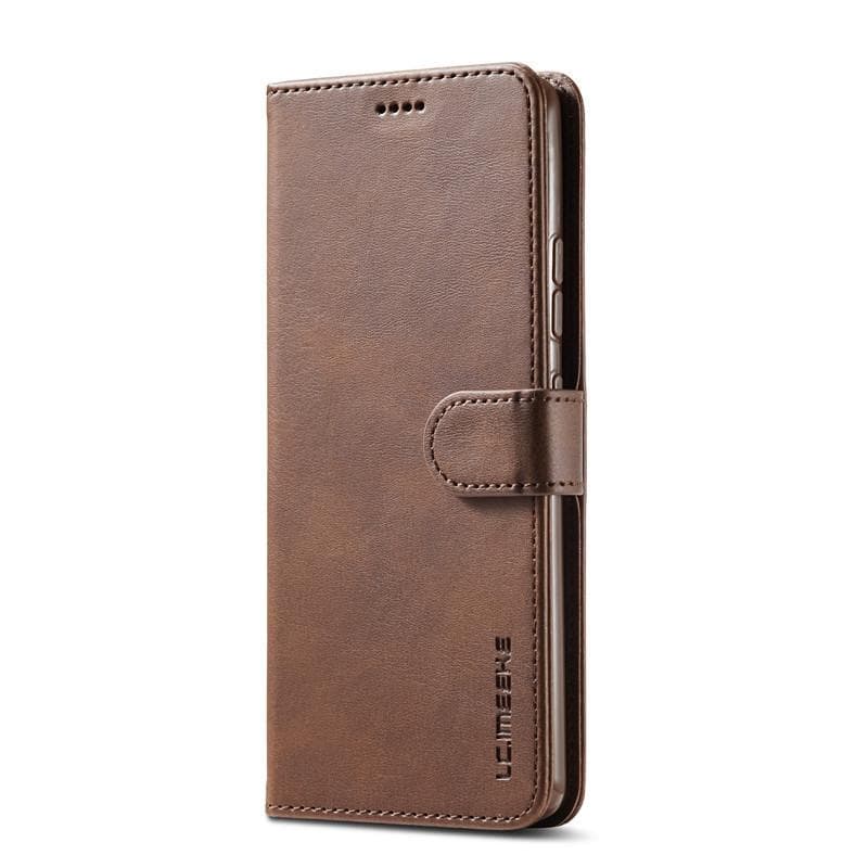 Case For Samsung A02S Case Leather Vintage Phone Case On Samsung Galaxy A02 Case Flip Magnetic Wallet Cover For Samsung A 02S 02 Galaxy A02 dark brown