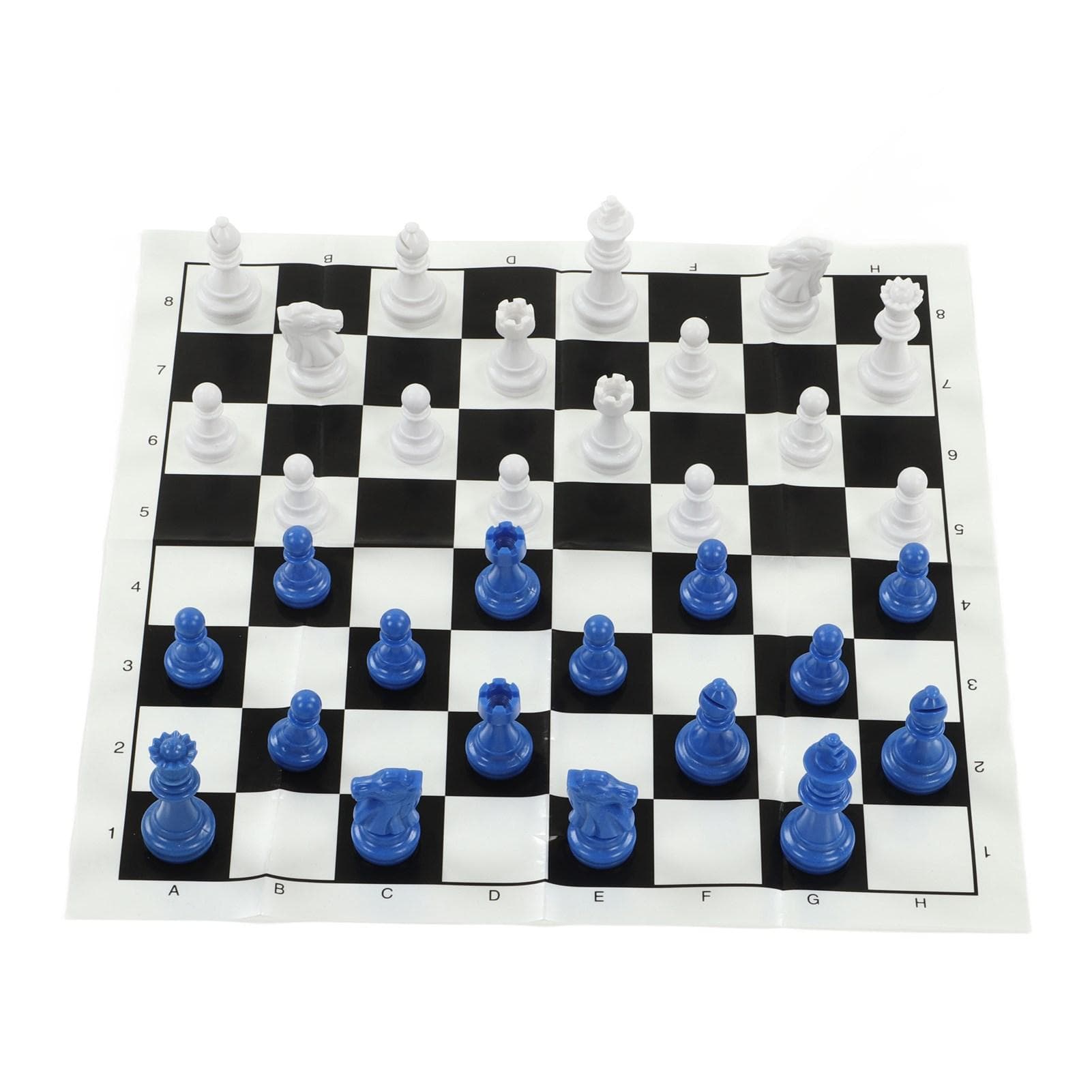 International Plastic Chess Set With 25CM Plastic Film Chessboard PS International Chess for Adults