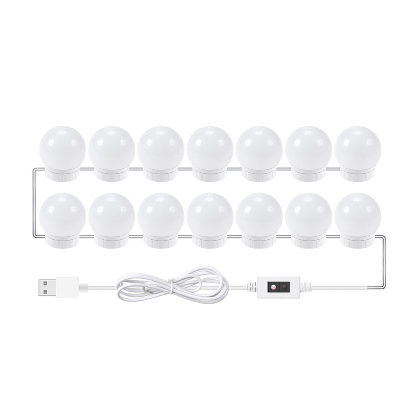 LED Makeup Mirror Lights Smart Sensor Control Vanity Mirror Lights Bathroom Mirror Light 14PCS