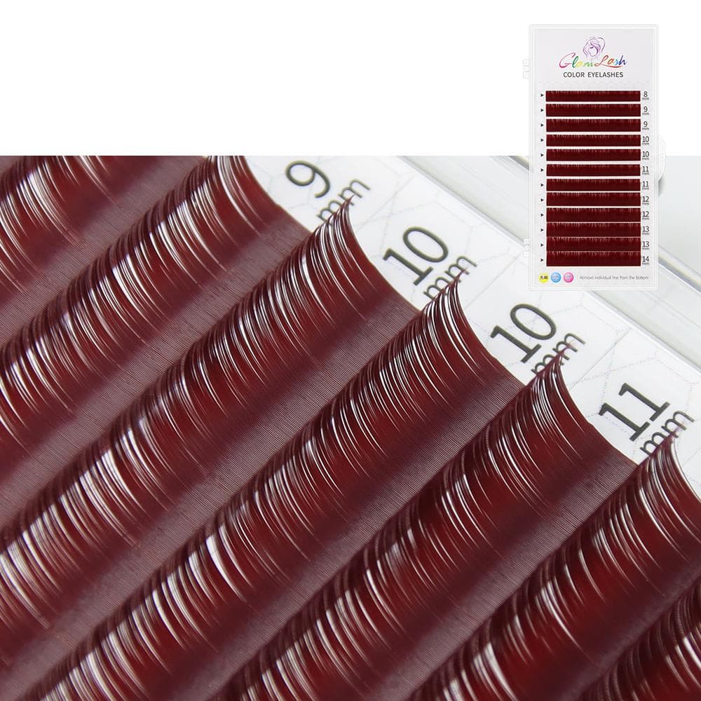 Colored Lashes Literary Morandi Grey Individual Natural False Colorful Eyelash Extension D&0.07mm&8-14mm MIX