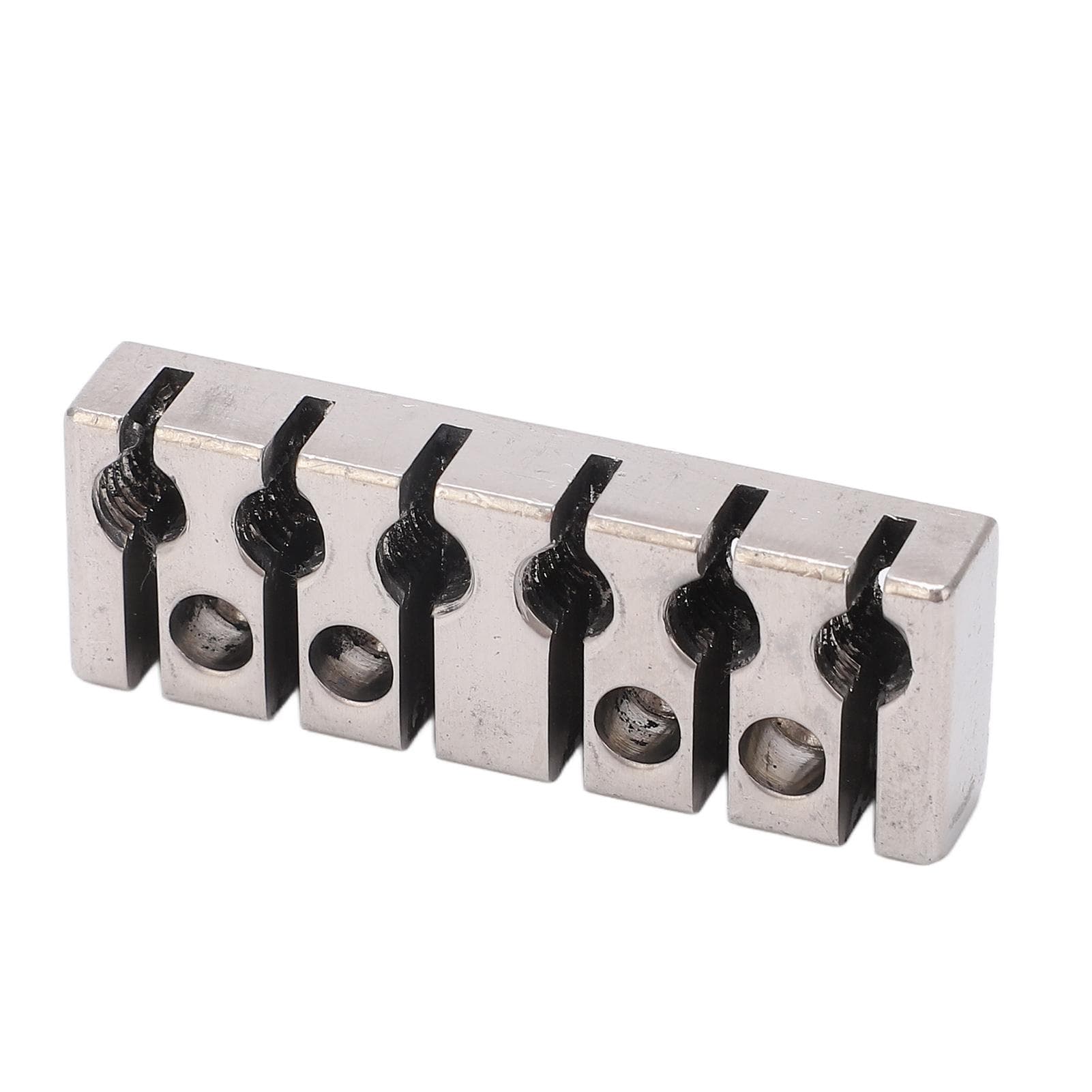 6 String Lock with Screws Metal Headless Guitar Bridge String Lock Musical Instrument Parts 42mm