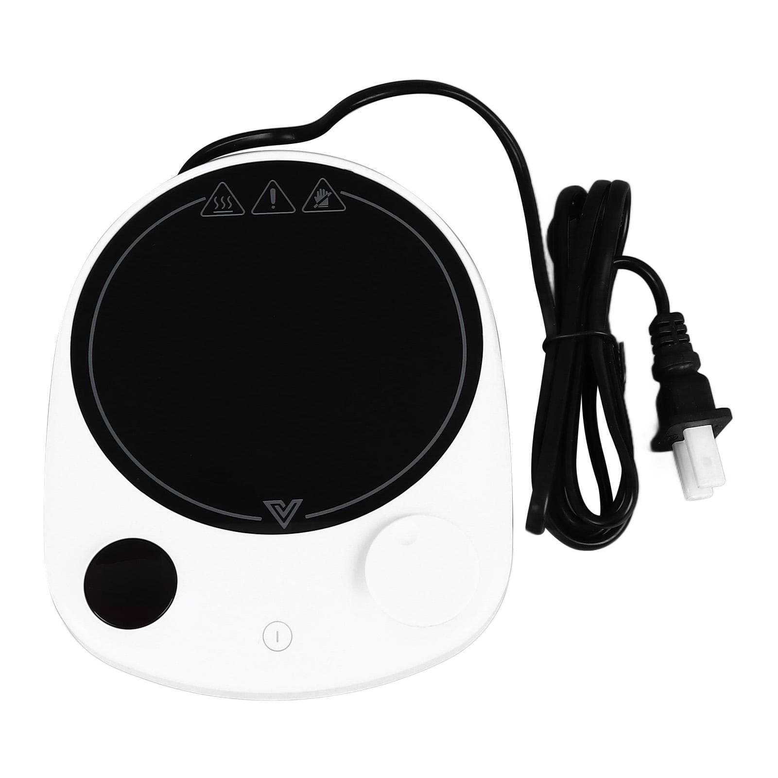 Electric Heating Cup Warmer Constant Temperature Auto Shut Off Milk Coffee Mug Heater White