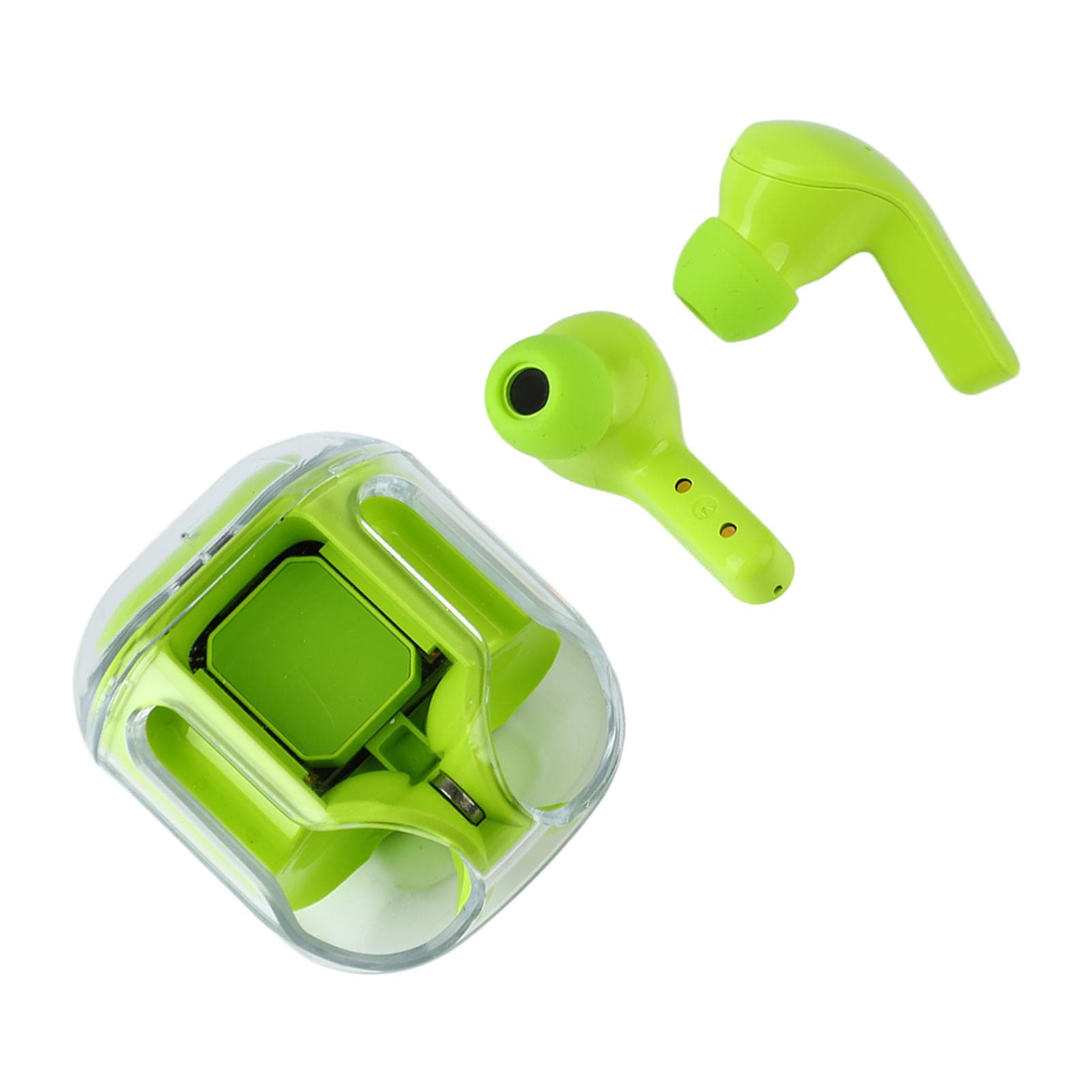 Wireless Earbuds Mini Clear ENC Noise Canceling HiFi Lossless Sound Deep Bass Bluetooth Earphones green