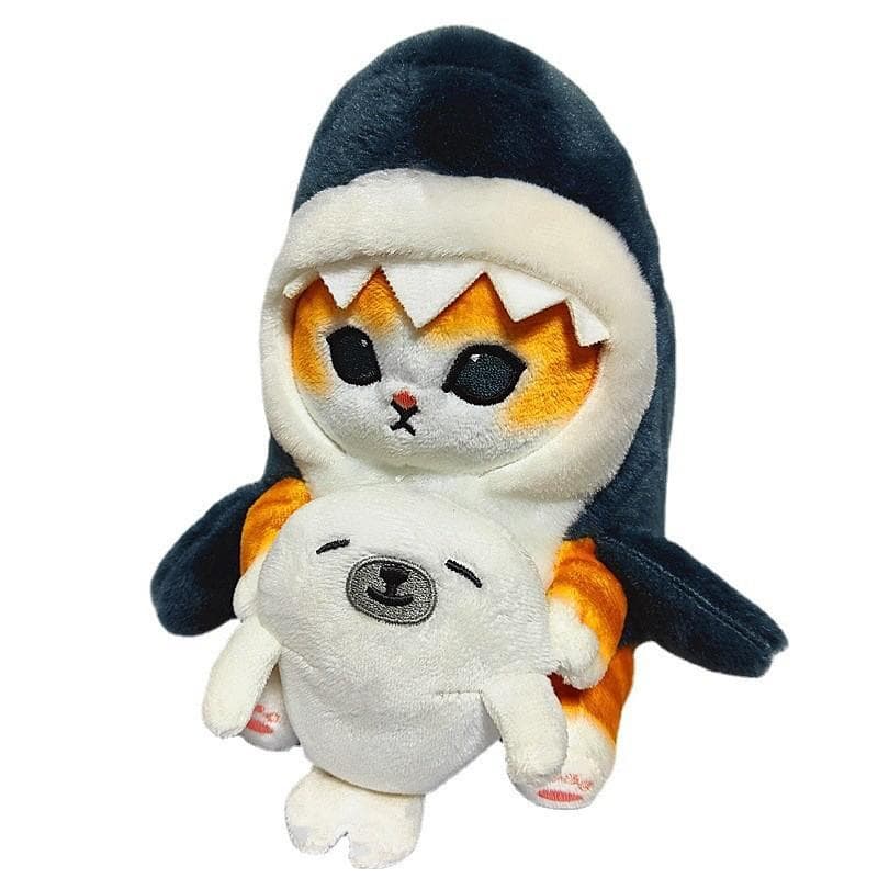 Shark Cat Plush Doll Toys Soft Stuffed Plush Toys For Kids 22cm