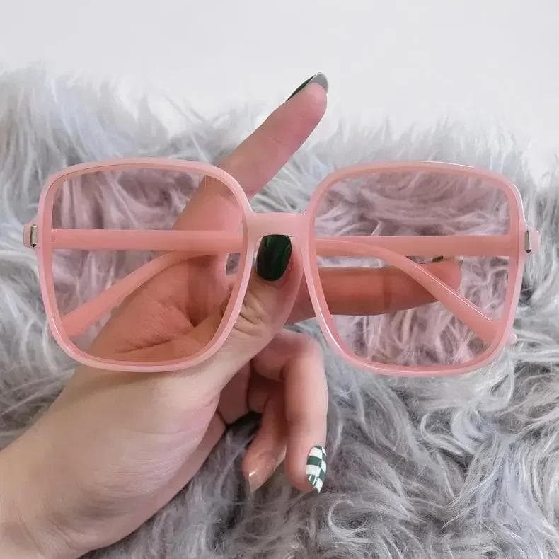 New Gradient Sunglasses Women Men Large Frame Retro Square Designer UV400 Eyewear Gafas De Sol Leisure Shades 1PC