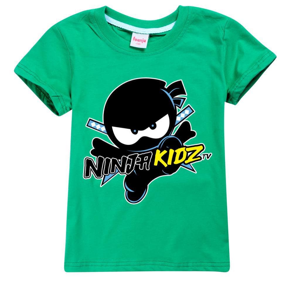 2025 MINISO NINJA KIDZ 3D T Shirt Casual Summer Short Tees Kids Cartoon Graphic T Shirts Boys Clothing Harajuku Anime Tshirt 4-16 Years 120
