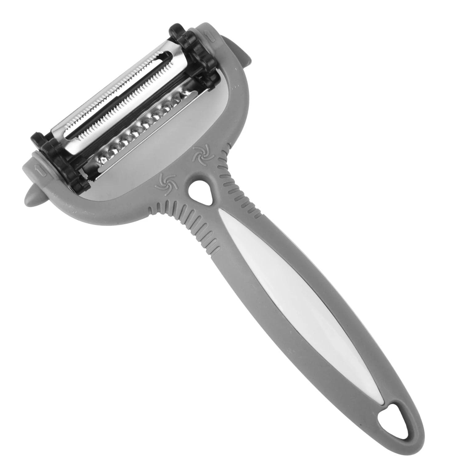 3-In-1 Stainless Steel Vegetable Peeler Household Multifunction Cucumber Carrot Fruit Cutter Melon Planer Kitchen Accessories grey