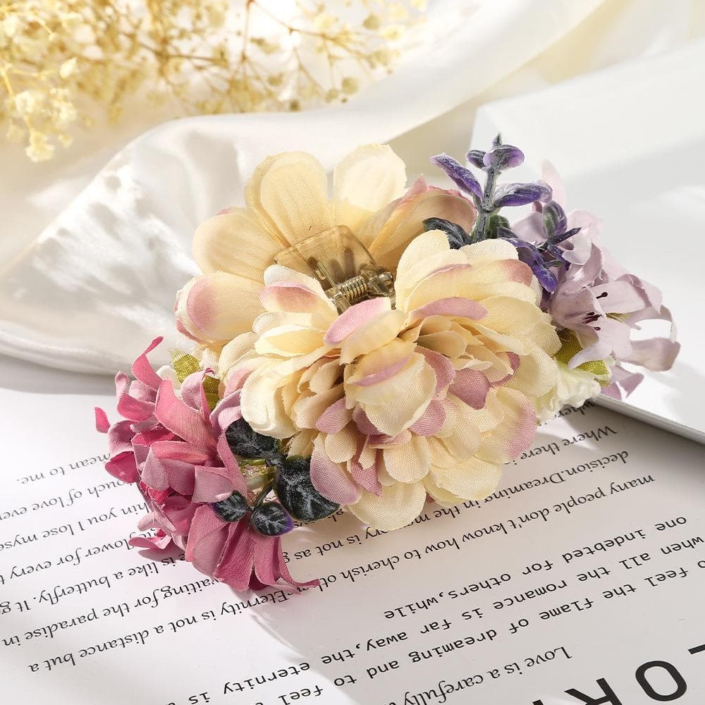 Flower Clip for Hair Large Hair Clip Barrette Banana for Hair Claw Clip Ladies Hairpins for A Woman Korean Accessories JZ093