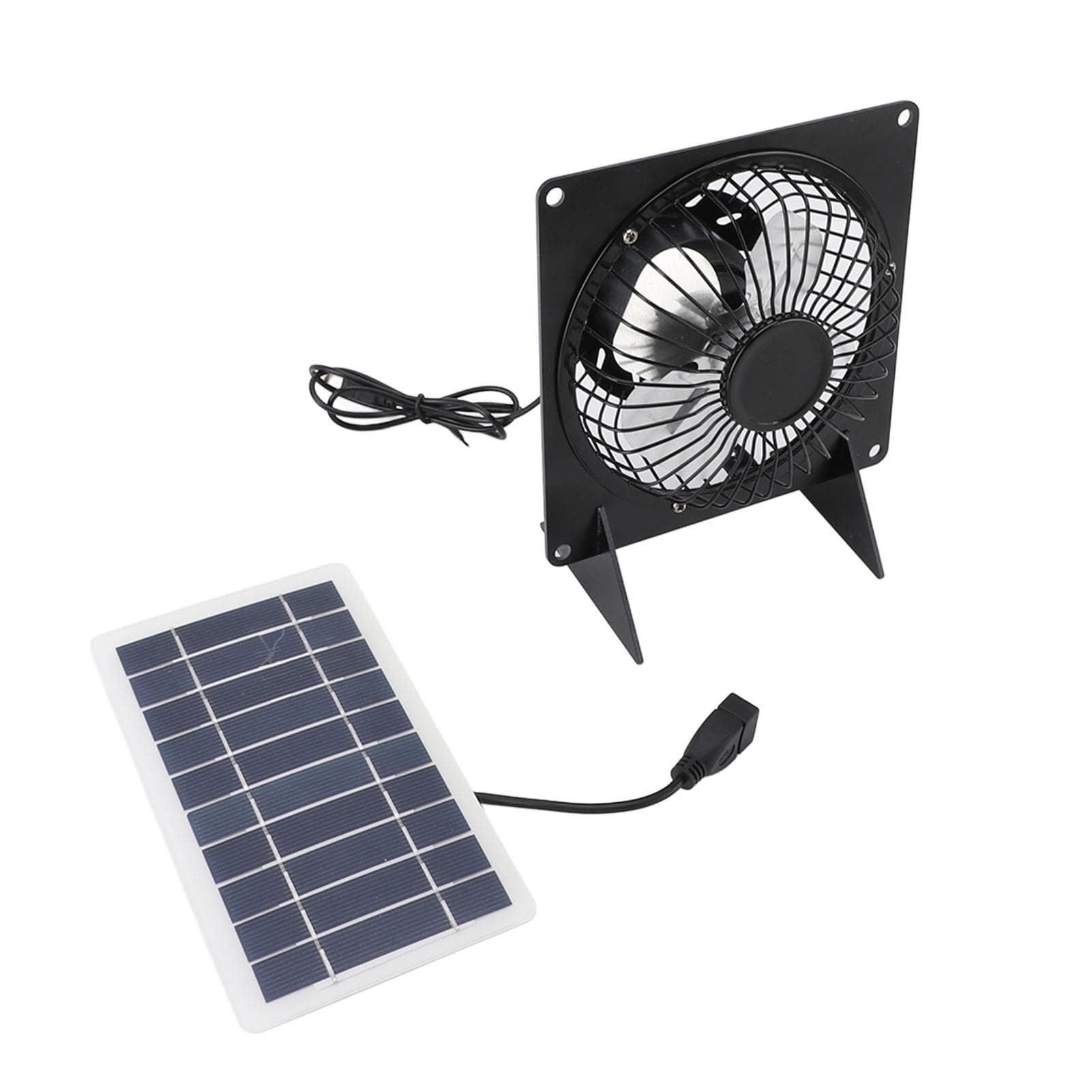 10W Solar Powered Exhaust Fan Professional Efficient Save Energy Solar Powered Vent Fan for Pet