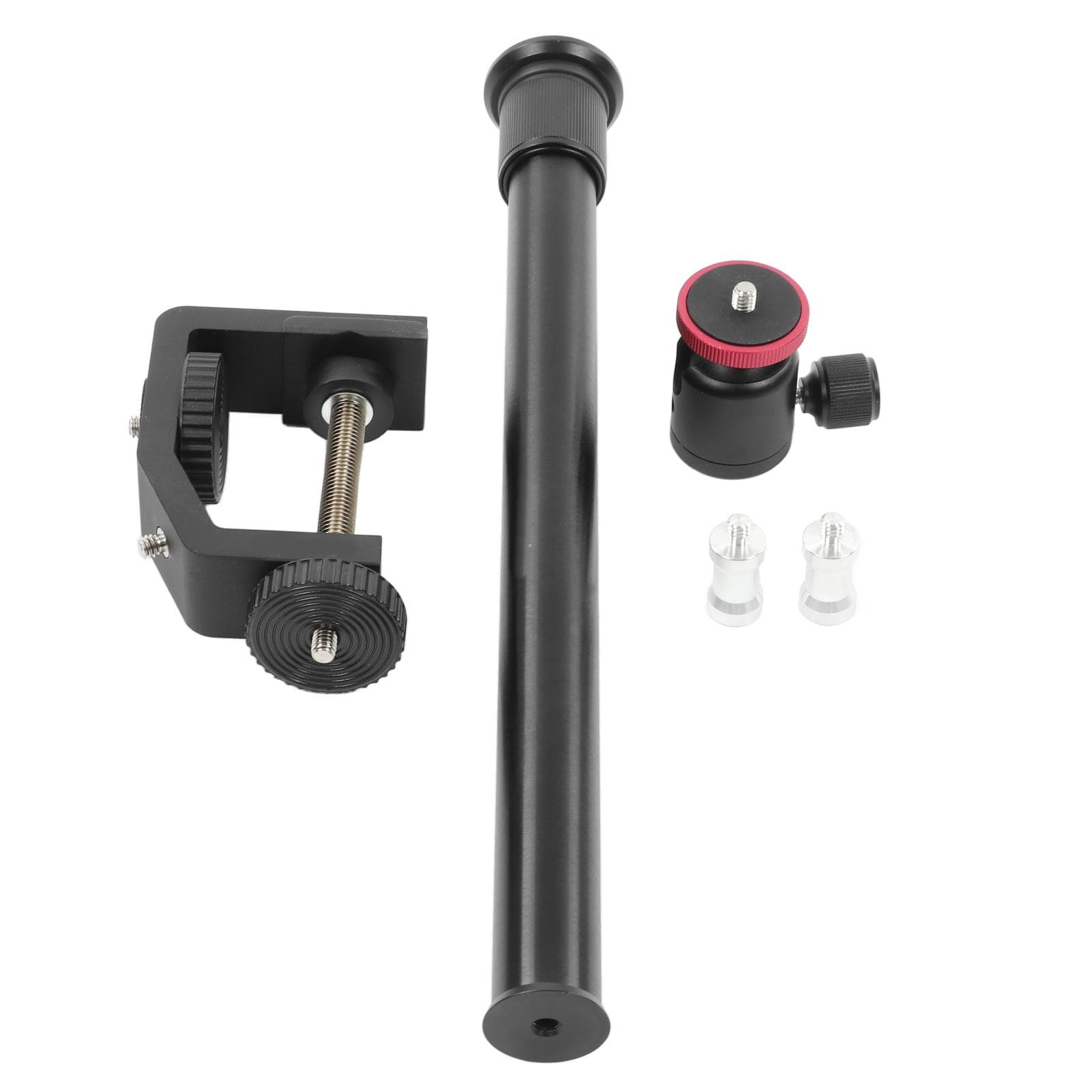 C Clamp Desk Mount Camera Stand with 14inch Screw Hole Adjustable Extension Rod for Camera
