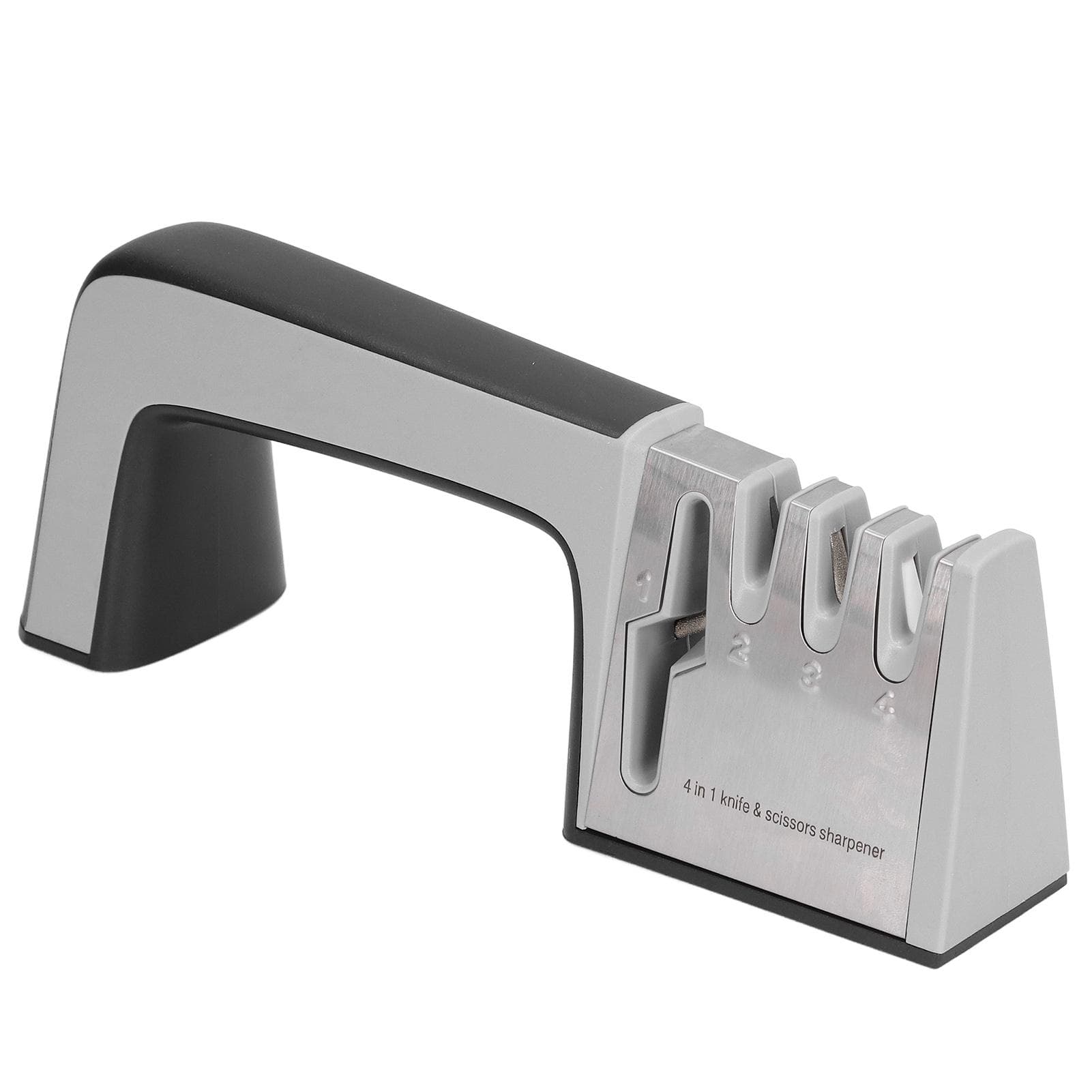 Knife Sharpener 4 Head Fast Use Safe Comfortable Skid Resistance Kitchen Gadgets for Knives Scissors L(for 6.5-9kg)