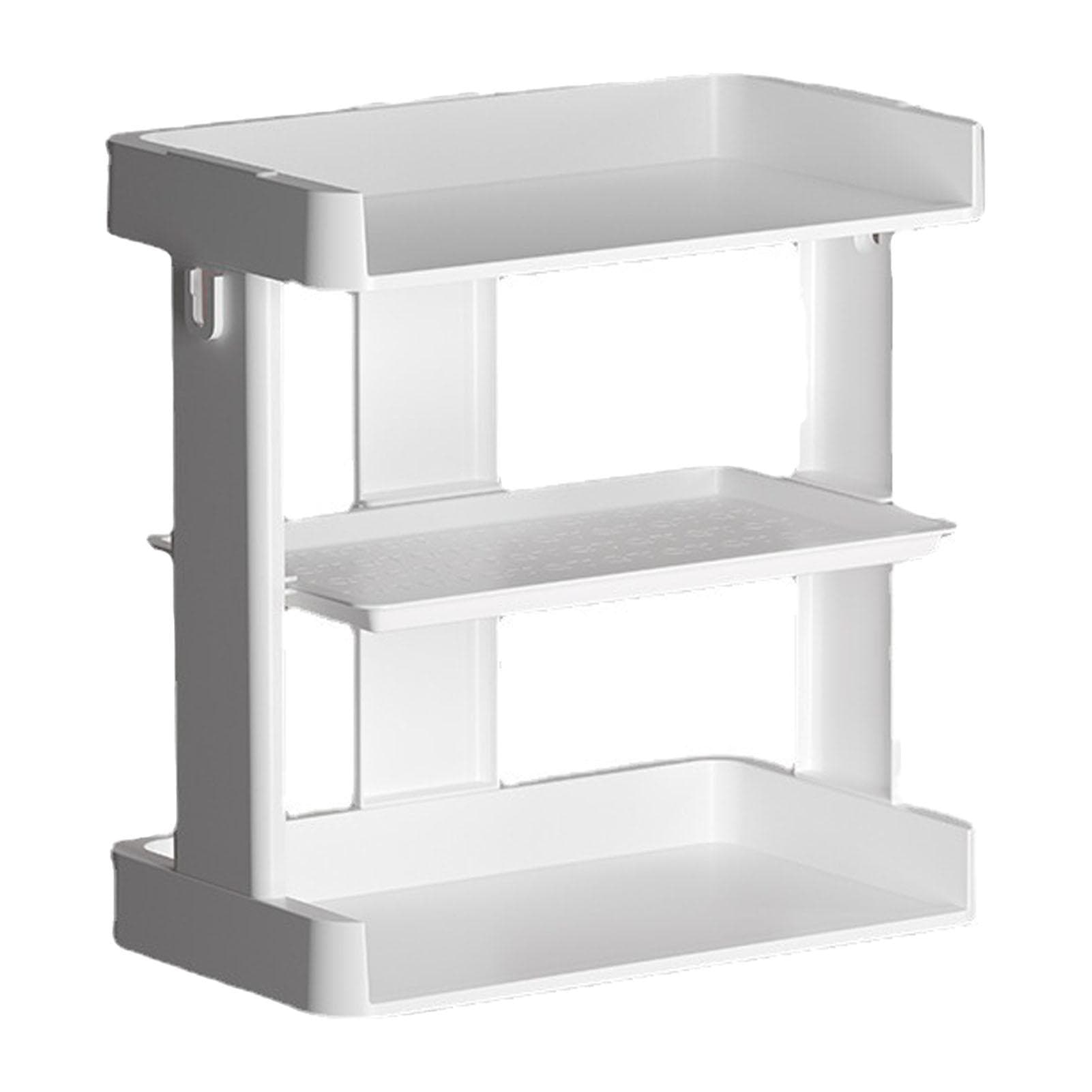 3 Tier Spice Rack with Drawer Layer Multifunction Height Adjustable Countertop Spice Shelf