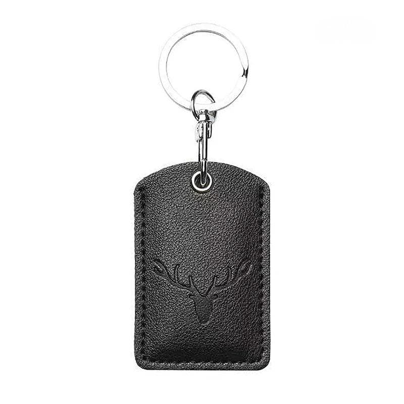 1PCS Access Card Case PU Leather Door Lock Access Case Multifunctional Key Chain Mini Key Ring Access Card Bag black