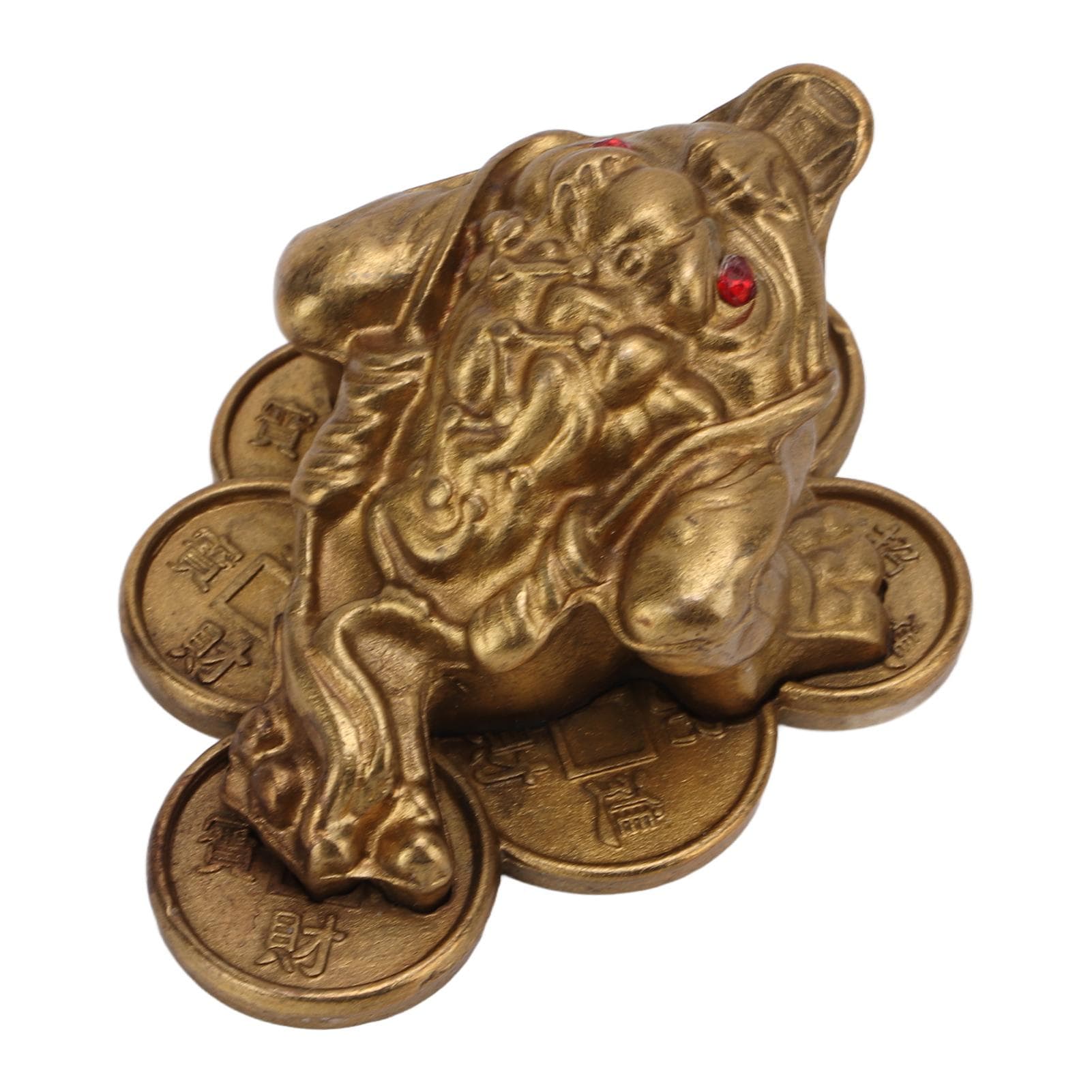 Brass Ornaments Frogs Shape Auspicious Mean Bring Luck Money Drawing Living Room Decoration
