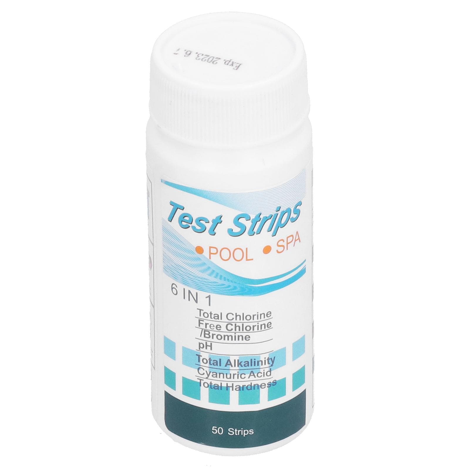 50Pcs Water Test Strip 6?In?1 PH Value Hardness Test Strip Pool Test Strip for Aquarium Pond