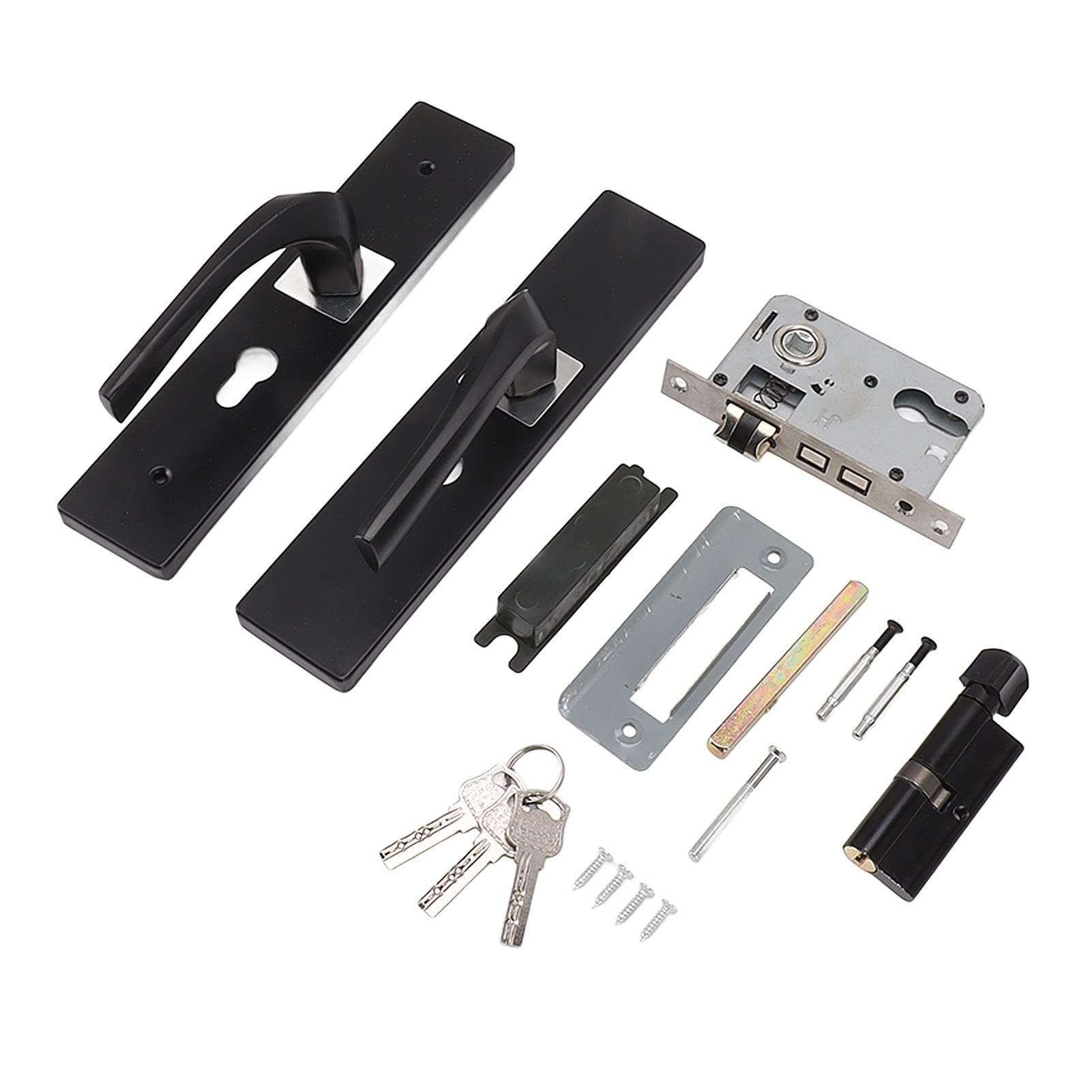Door Handle Lock with Compound Lock Core Universal Type Door Lever Handle Lock for Bedroom