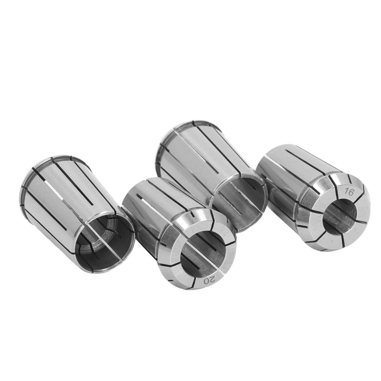 4PCS OZ25 Collets with Wrench Spring Steel Cutting Collet Set for CNC Lathe Milling Drilling Dia 16