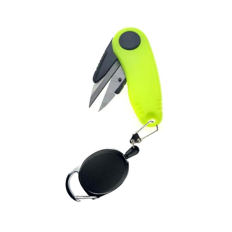 Quick Knot Tool Shrimp Shape Foldable Fishing Scissors Telescopic Rope Kit Fishing Line Cutter Clipper Nipper Fishing Tackle