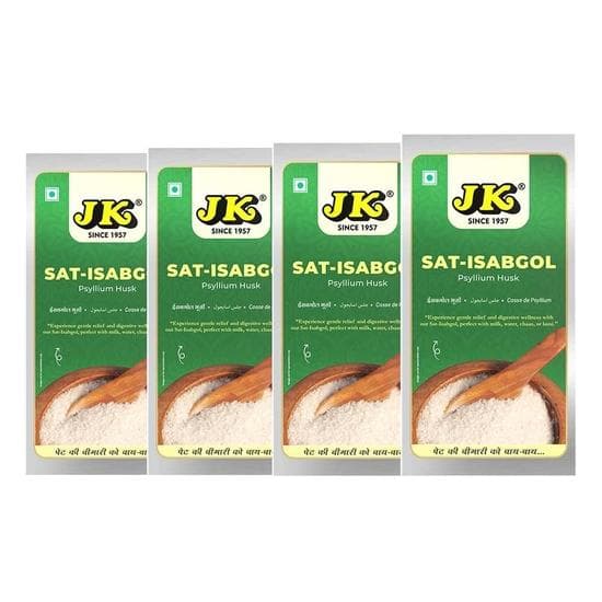 JK Isabgol, 100g | Bhusi | Psyllium Husk | Relief from Digestion Issues (Pack of 4)