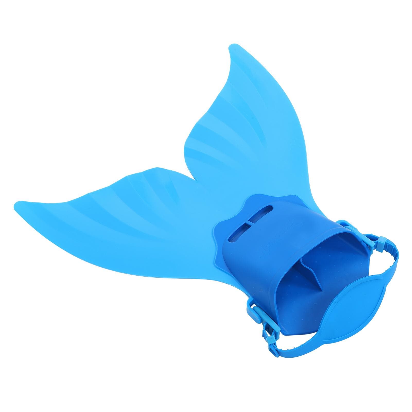 Mermaid Monofin Swim Fin for Kids Swimming Monolithic Tail Fins OnePiece Flippers(Blue )