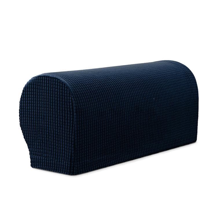 1 Pair Sofa Covers for Living Room Removable Arm Stretch Couch Chair Protector Armchair Covers Armrest Solid Couch Cover None dark blue