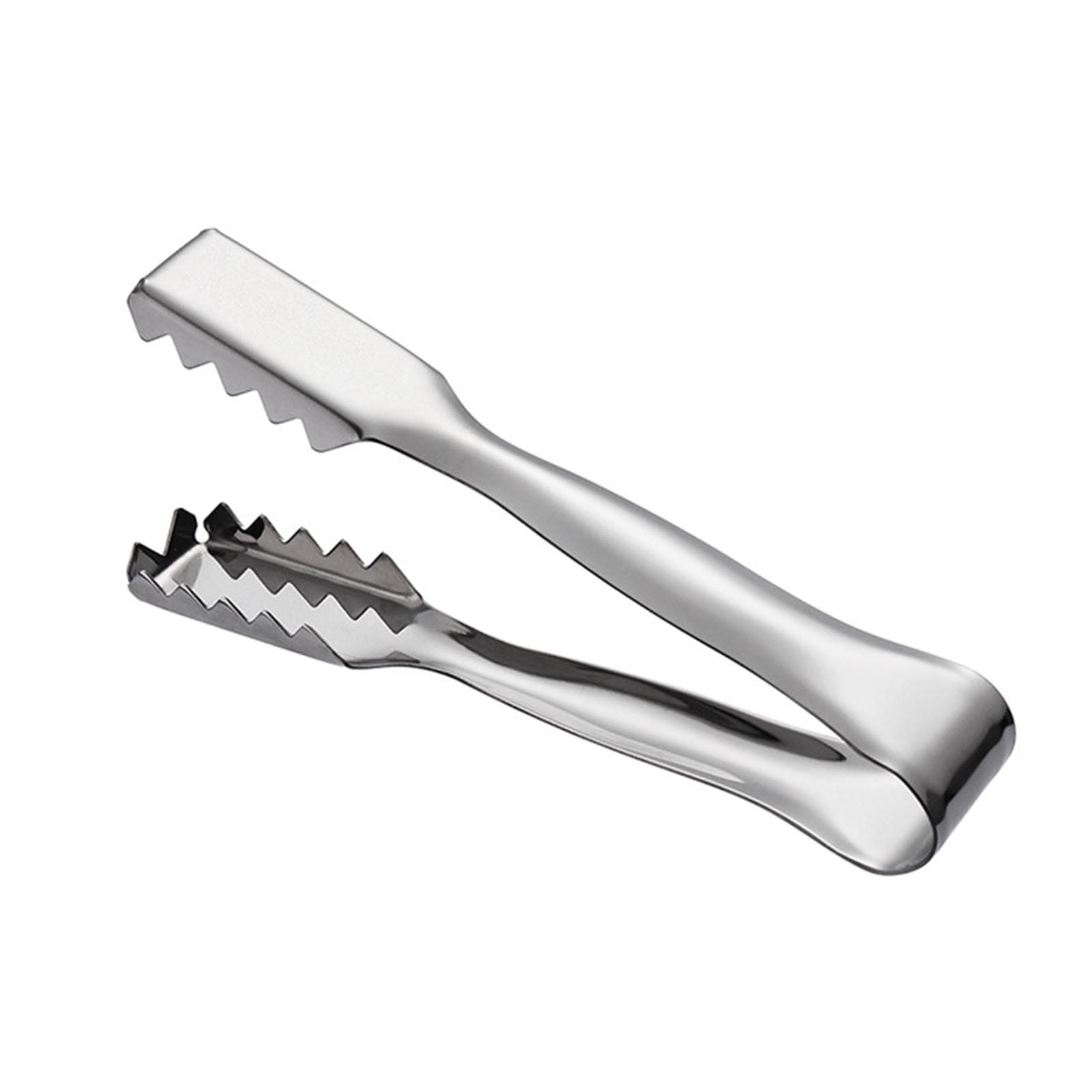 Ice Cube Tongs Stainless Steel Ice Tongs KTV Bar Cocktail Tools with Serrated for Ice Cube Tongs