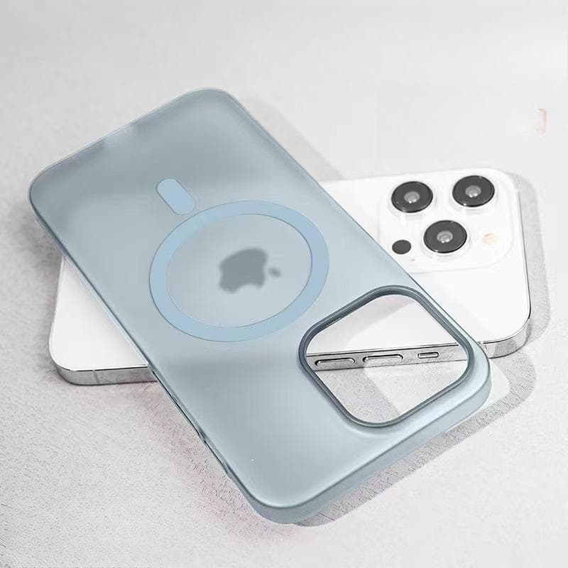 Ice Mist Magnetic Case Suitable for IPhone16promax Matte Phone Case Apple 15 Full-inclusive Ultra-thin PC Protection Case Apple 16Plus