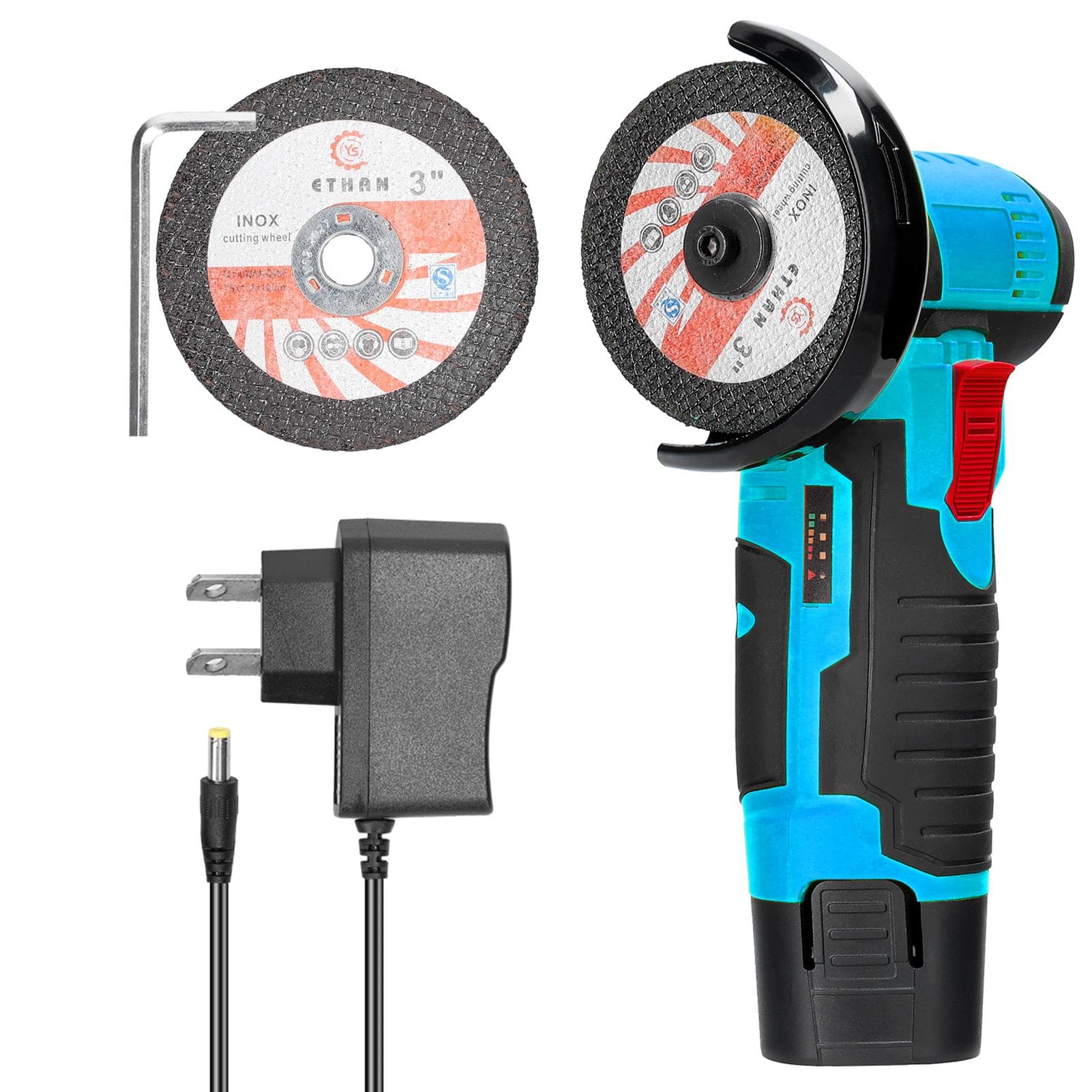 19500rpm Electric Grinding Tool Multifunctional Mini Grinder Handheld Cutter for Cutting Polishing US Plug 1pcs battery multicolour