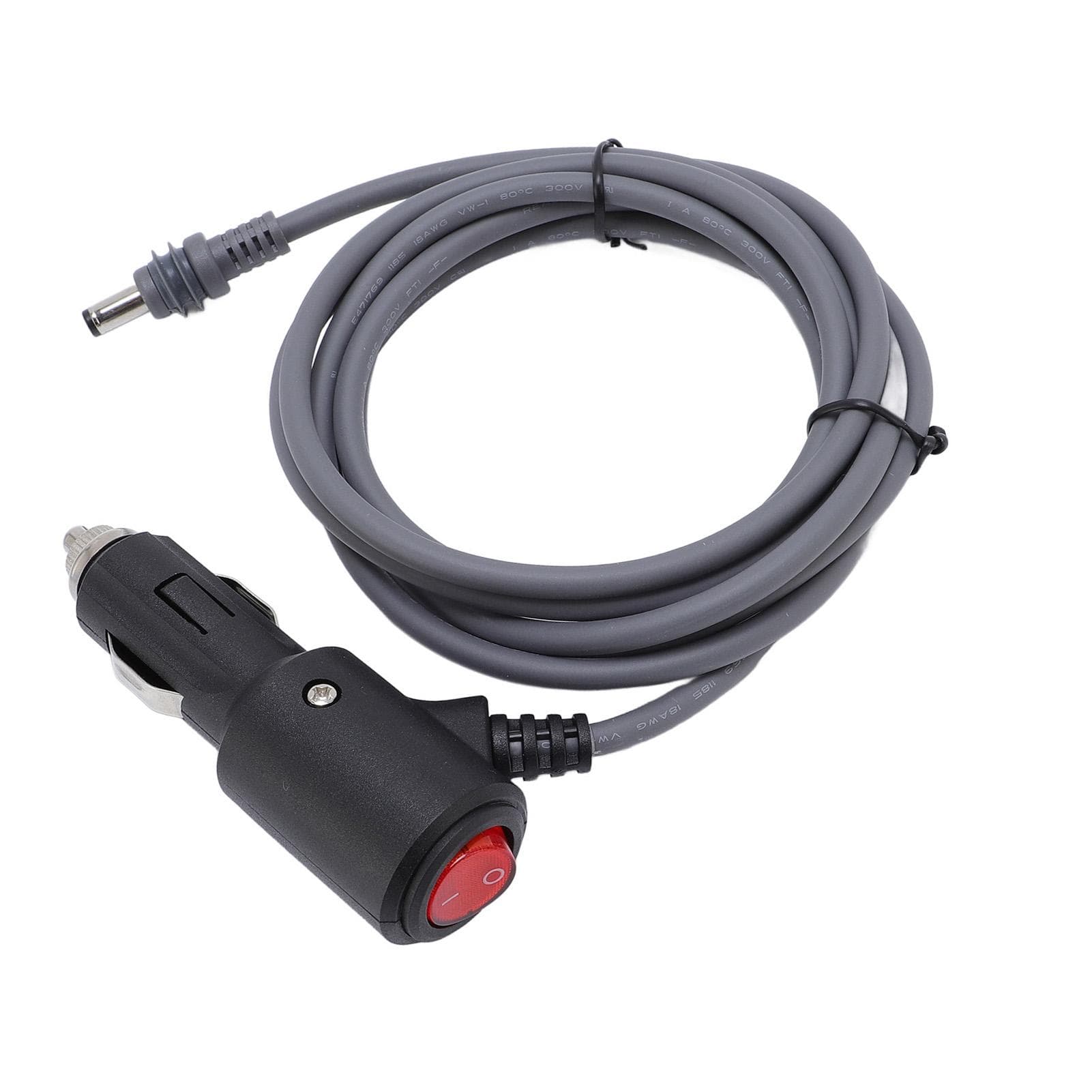 Car Charger Power Cable for Dish 18AWG Rainproof Cigar Lighter Adapter to DC Power Cord with Switch 2m / 6.56ft