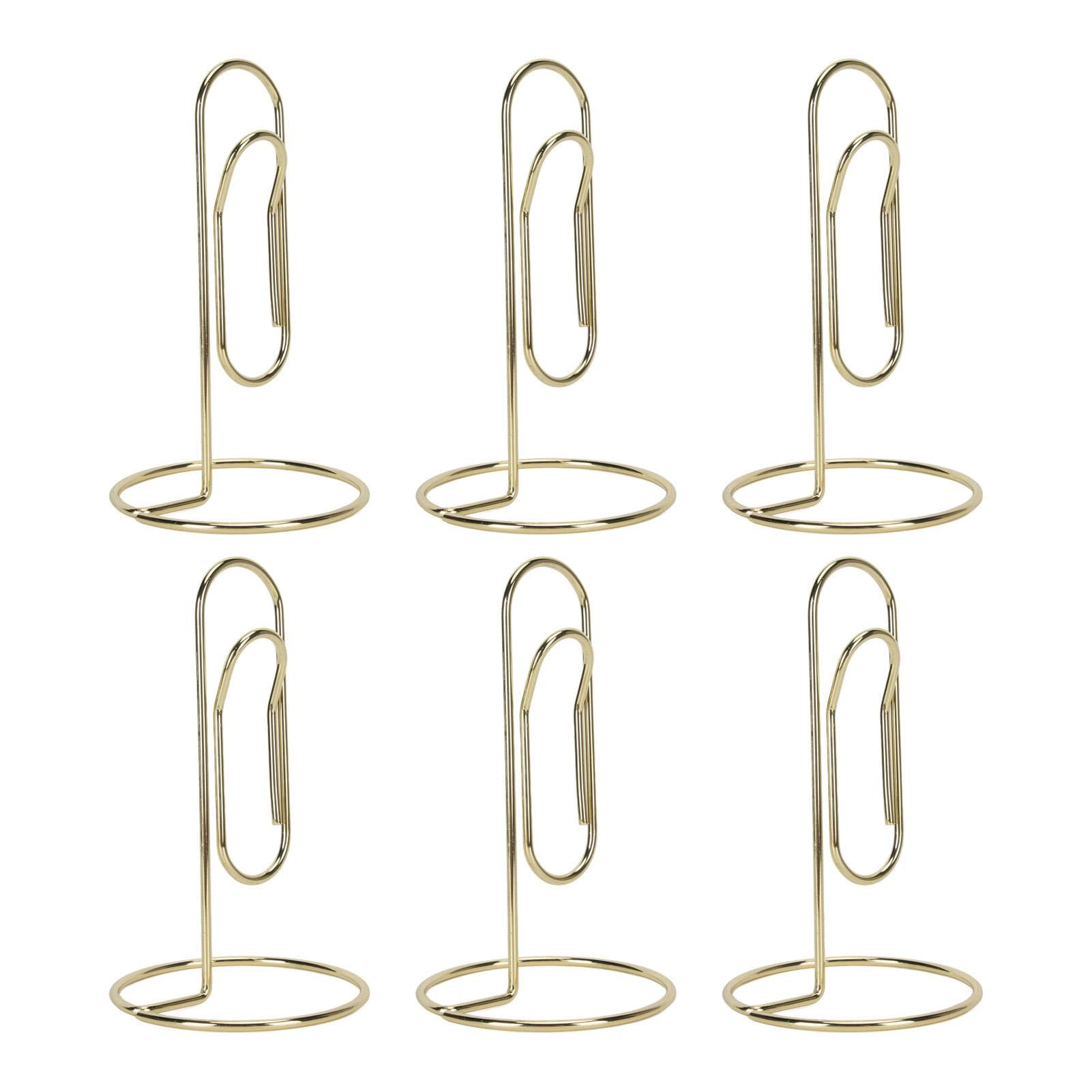 20PCS Place Card Holder Cute Metal Table Number Holders Name Cards Picture Holders for Weddings