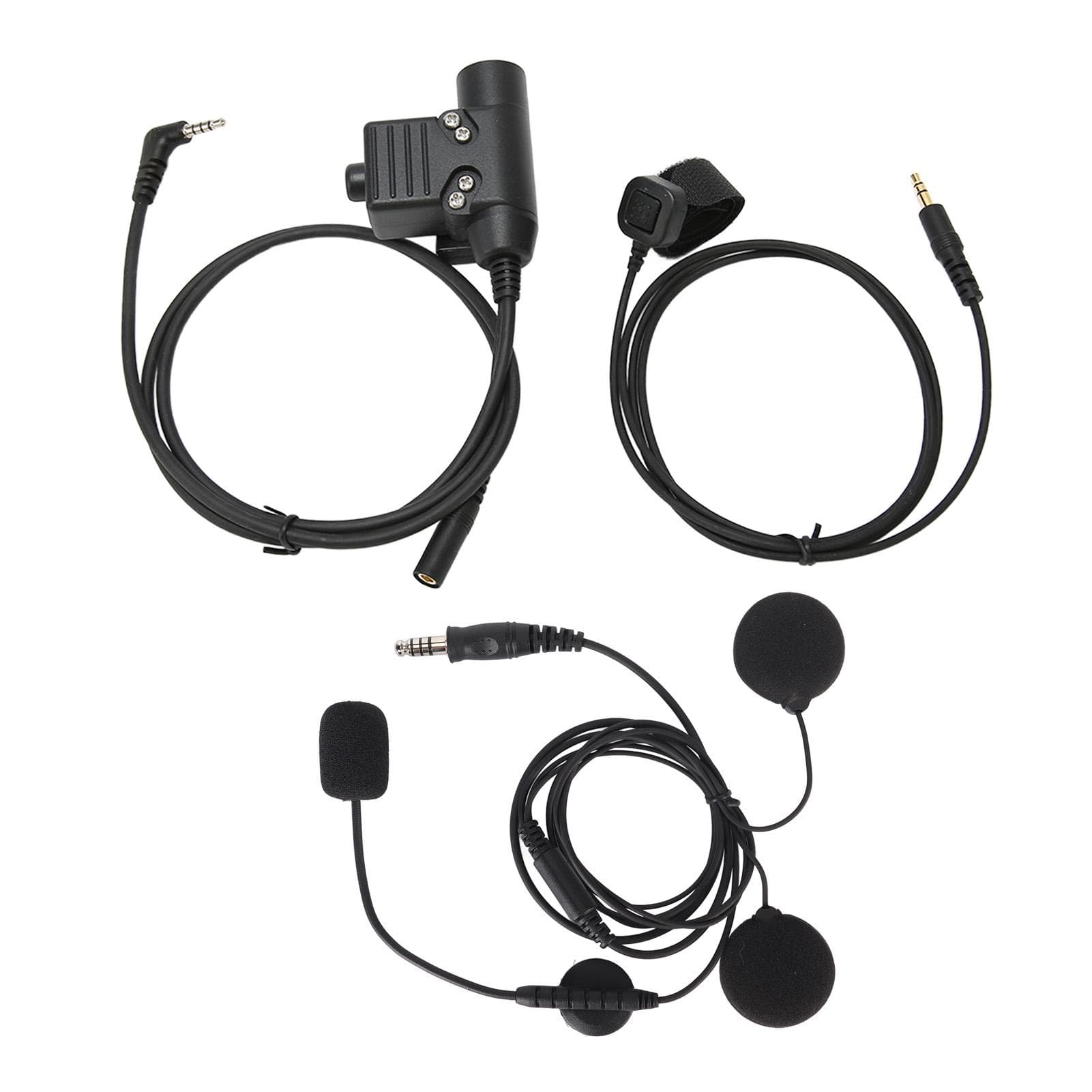 PTT Adapter Mic Set Push to Talk Headphone Adapter for Xiaomi 2 Way Radio Motorcycles Snowmobiles