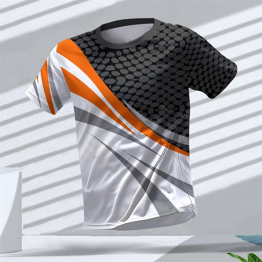 Gym Summer Quick Dry Breathable Men's T Shirt Outdoor Run Fitness Sports Short Sleeve Casual O-Neck Men Gym Sportswear T-Shirt 6XL