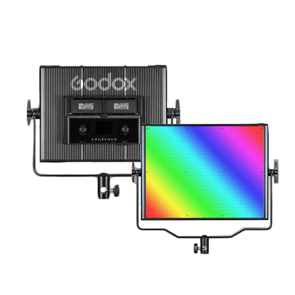 GODOX LDX50R 63W Bi-color LED Photography Light RGB Video Light Panel 14 Special Lighting Effects EU Plug black