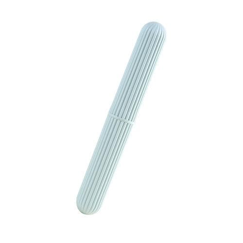 Portable Toothbrush Box Plastic Toothbrush Storage Box Toothbrush Boxes Simple Stripes Travel Wash Toothbrush Cover green